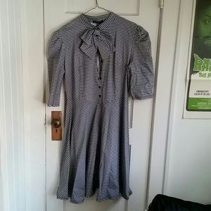 Gingam secretary dress